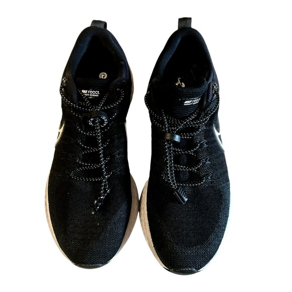 Nike React Infinity Run Flynit Mens Black White CT2357-002 Running Shoes Sz 8 - Picture 3 of 12
